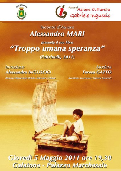 Locandina: troppo umana speranza Locandina: troppo umana speranza